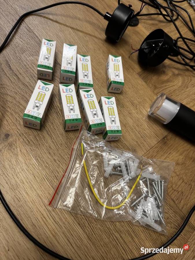 Lampa sufitowa pająk liniowa 9 punktów czarna Tarnów