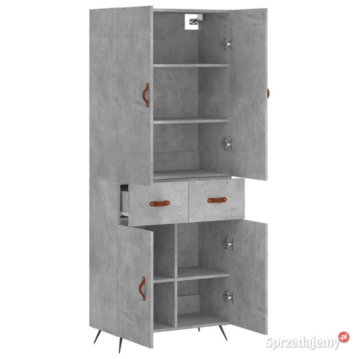 Witrynka szarość betonu 695x34x180 materiał Warszawa