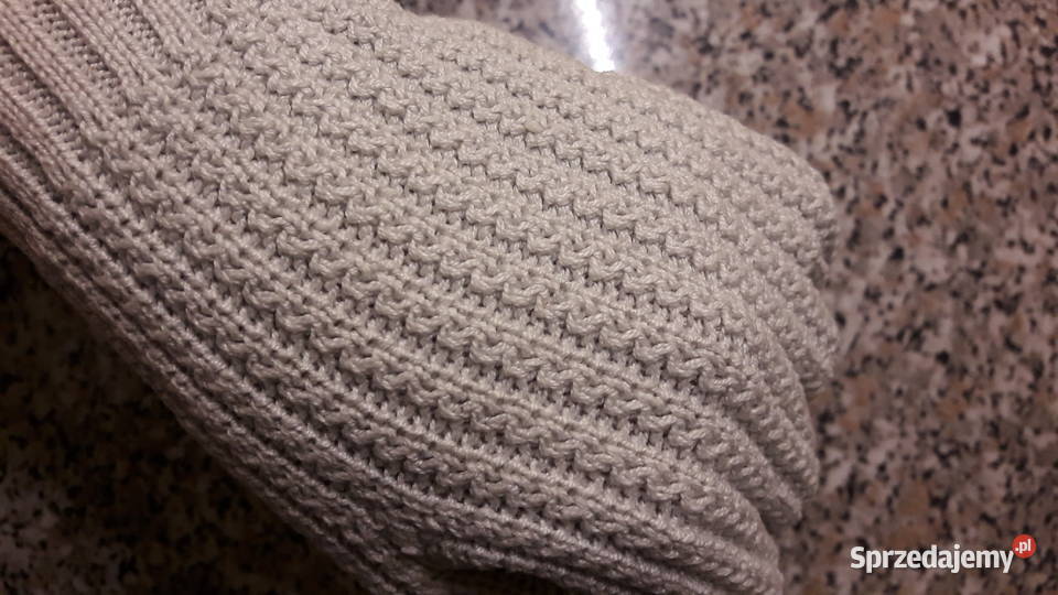 Rękawiczki jasne damskie z dzianiny Dla kobiet Głuchołazy