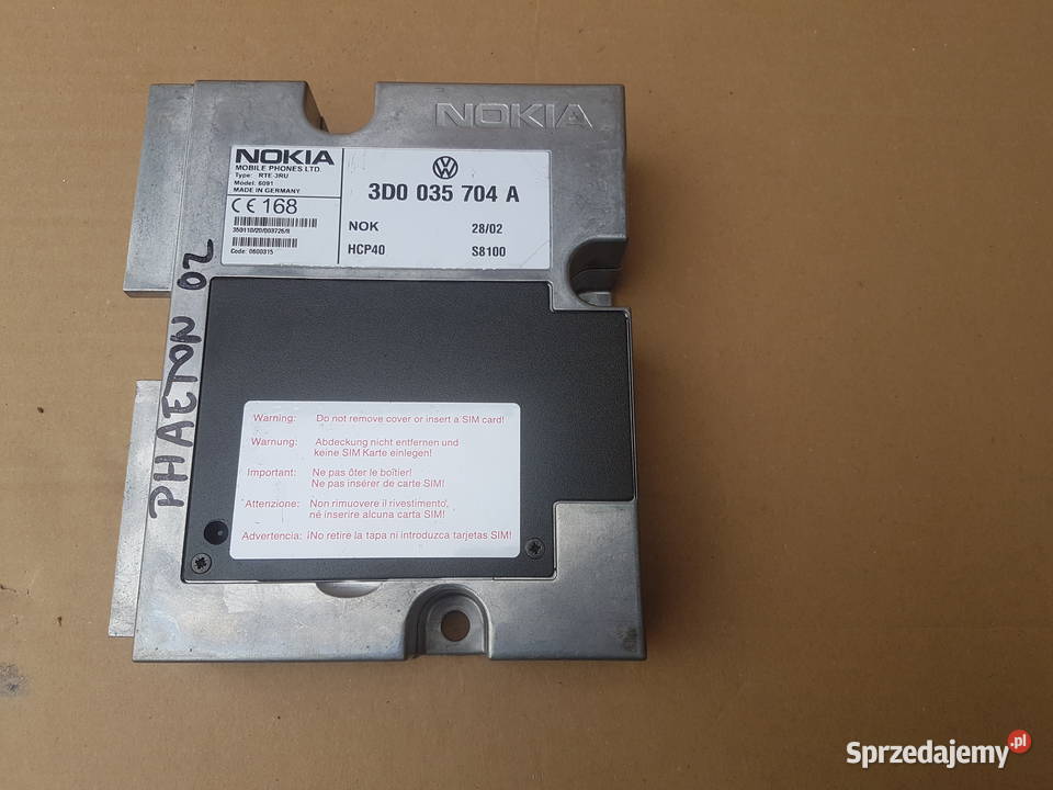 VW Phaeton moduł sterownik telefonu nokia Legnica
