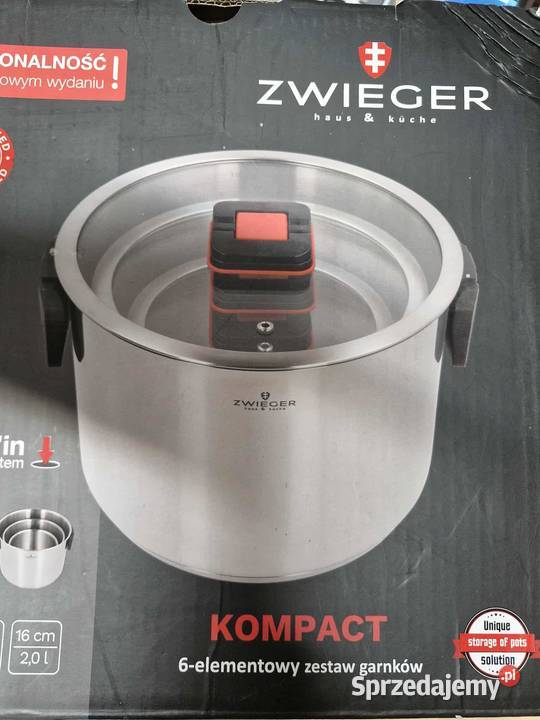 ZESTAW ZWIEGER KOMPACT 3 GARNKÓW 3 pokrywek Łódź
