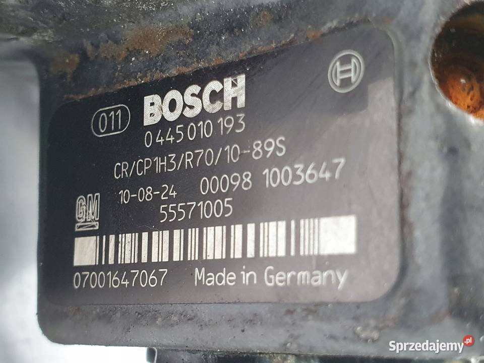 POMPA WTRYSKOWA Opel Insignia 20 CDTI Bosch Chełm