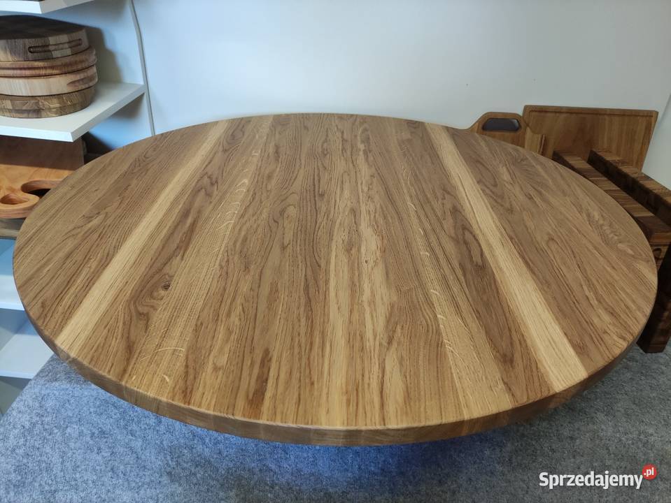Blat dębowy okragły fi95 100 lubelskie Gardzienice Pierwsze sprzedam
