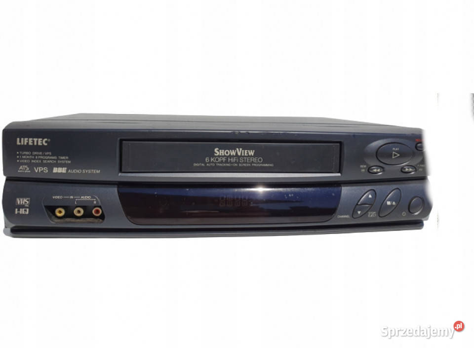 Video magnetowid Lifetec LT9096 6 head VHS Międzychód