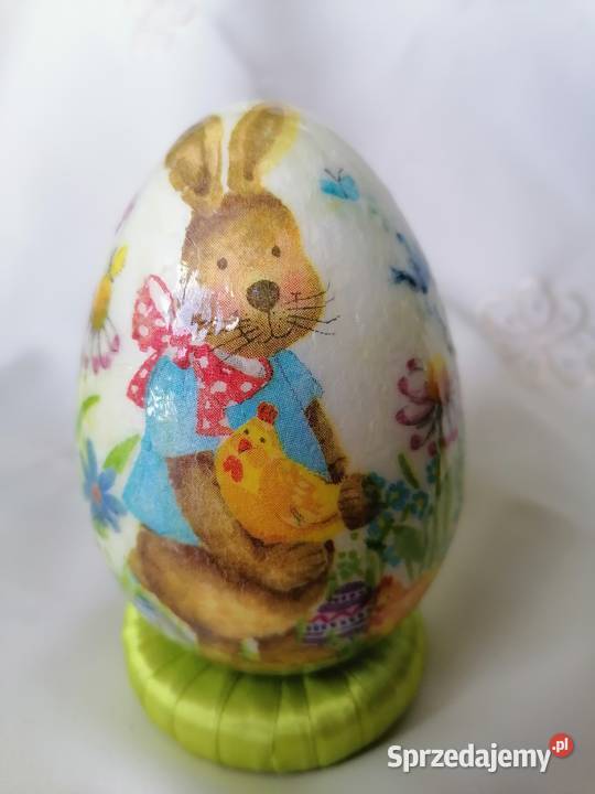 jajko psanka zają 12 hand made wielokolorowy Sierpc