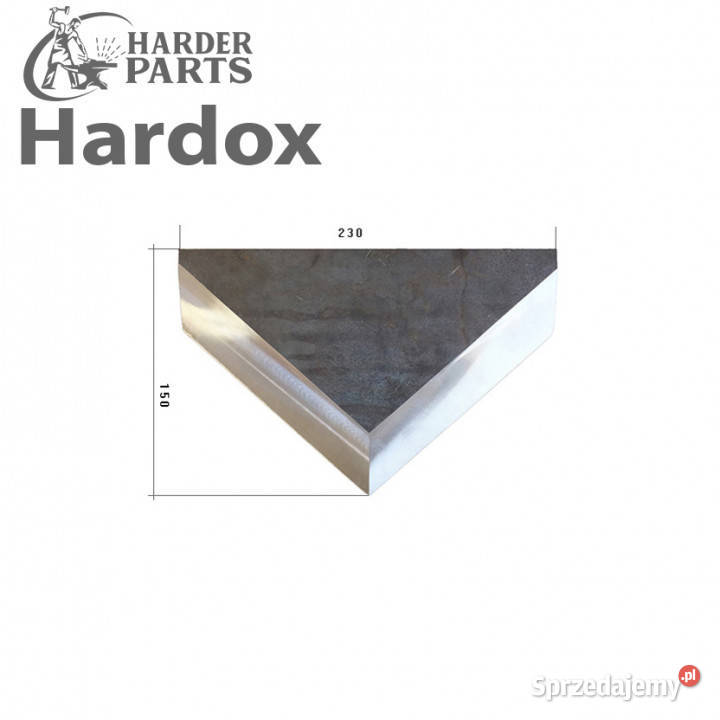 Nóż trójkątny HARDOX 5 części do wycinaka kiszonki Kąty