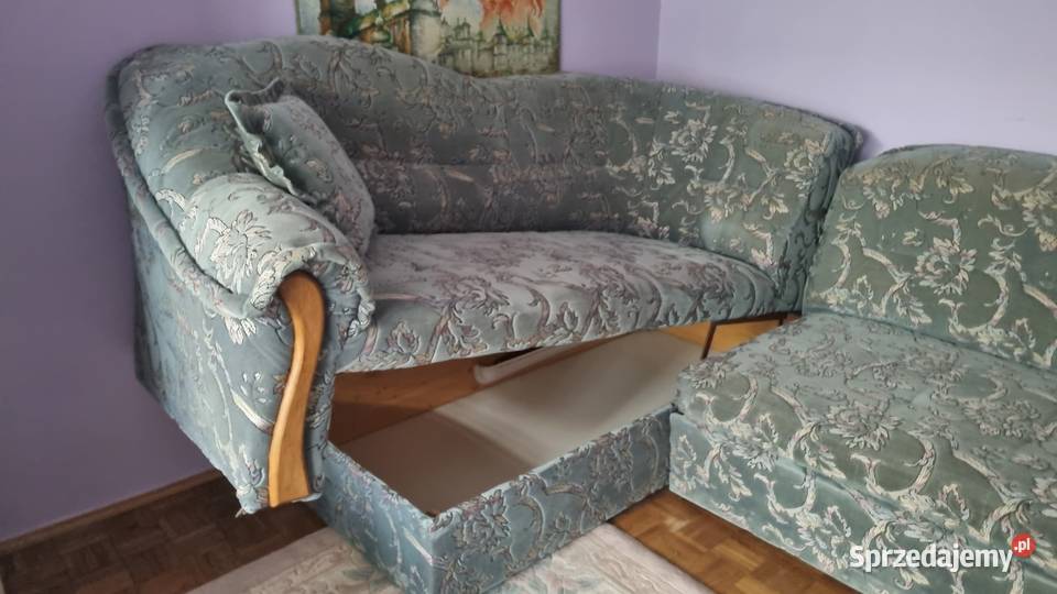 Narożnik funkcja spania pojemnik na pościel 160cm