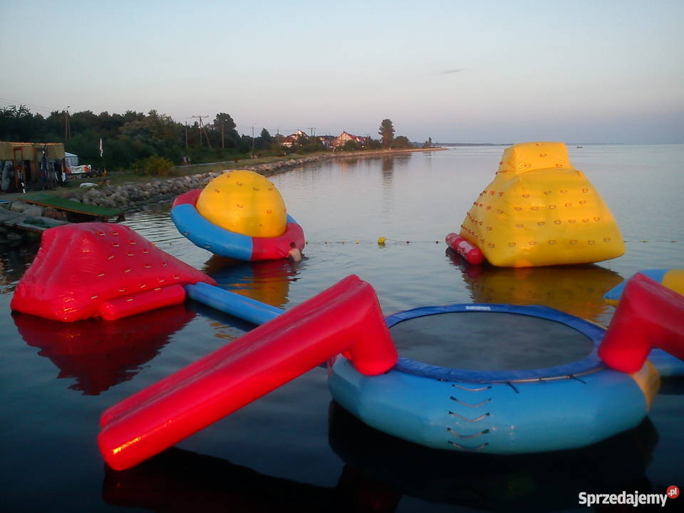 Plac zabaw na wodzie trampoliny zjeżdżalnie góry Wejherowo sprzedam