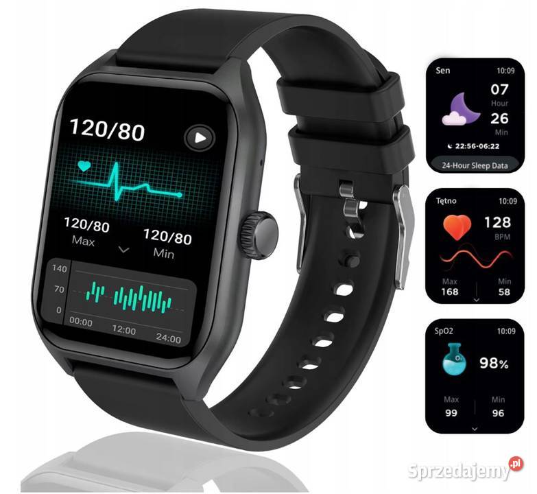 Smartwach Zegarek Menu Wodoodporny Sport Pomiary Białystok