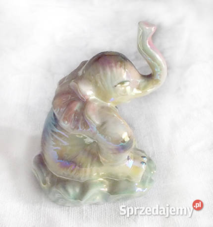 słoń figurka z porcelany słoń ozdoba na meble Figurki i rzeźby Bydgoszcz