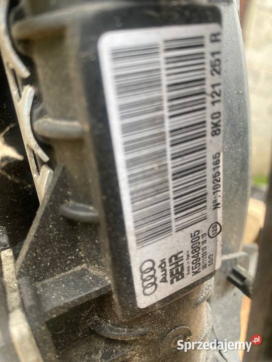 AUDI PRZEDNI Z CHŁODNICAMI A4 B8 8K0121251R chłodnice Motoryzacja Dębica