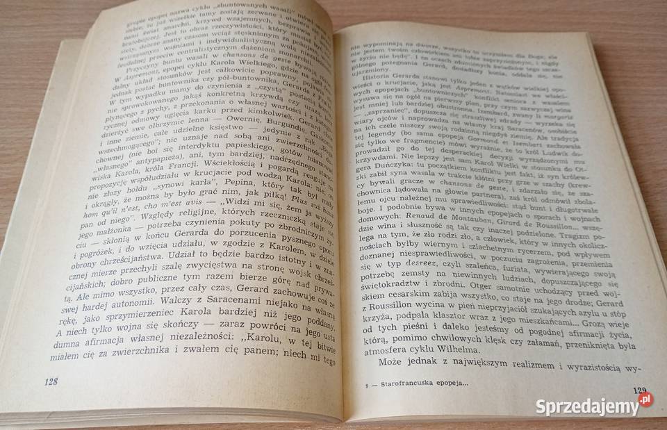 Starofrancuska epopeja rycerska Anna Drzewicka Rok wydania 1979 Gdańsk