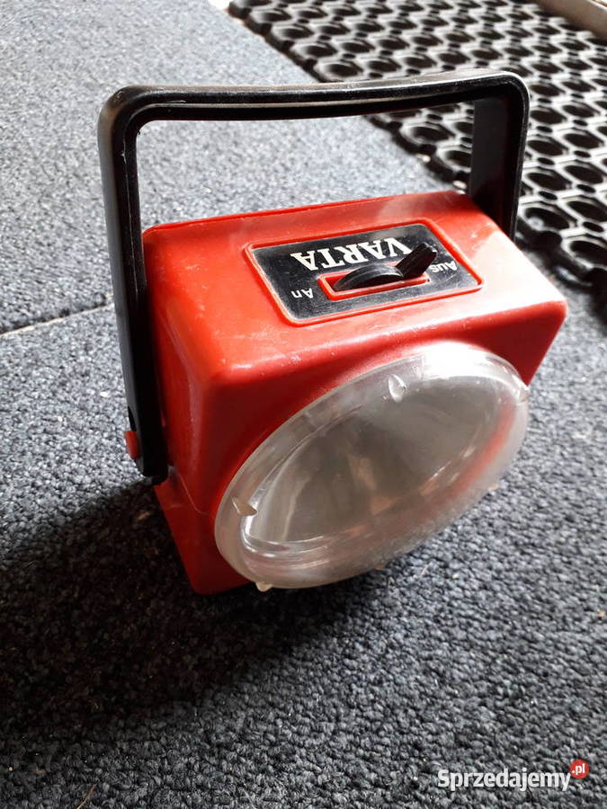 Latarka VARTA vintage czerwona mazowieckie Warszawa