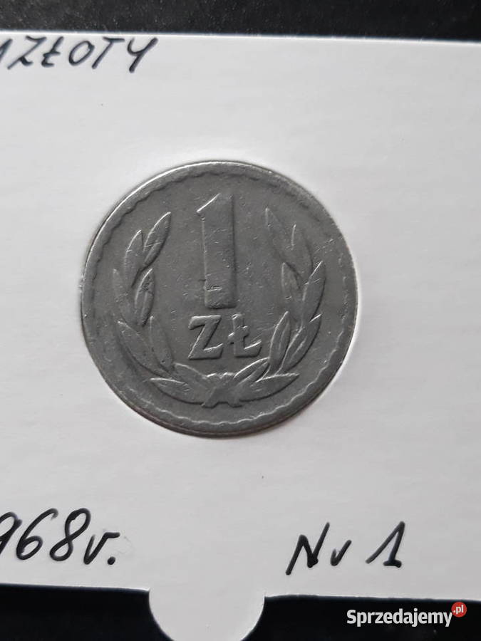 1 złoty 1968 r 1 PRL Konin sprzedam