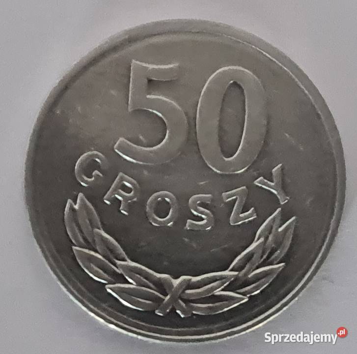 Moneta 50 groszy polskich z PRL-u Polska