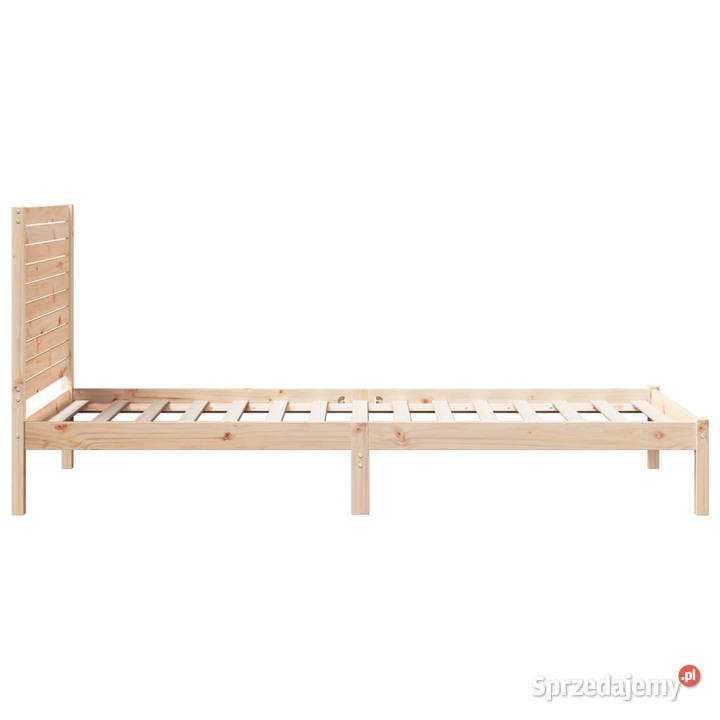 Dłuższe łóżko bez materaca lite drewno 100x220