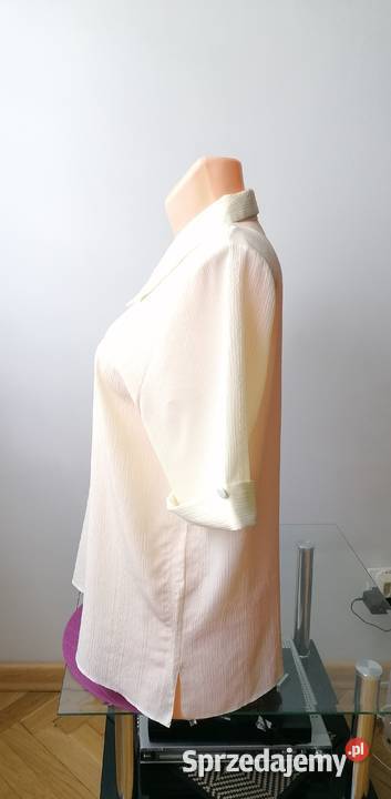 ELEGANCKA BLUZKA DAMSKA ECRU R5052 Łódź sprzedam