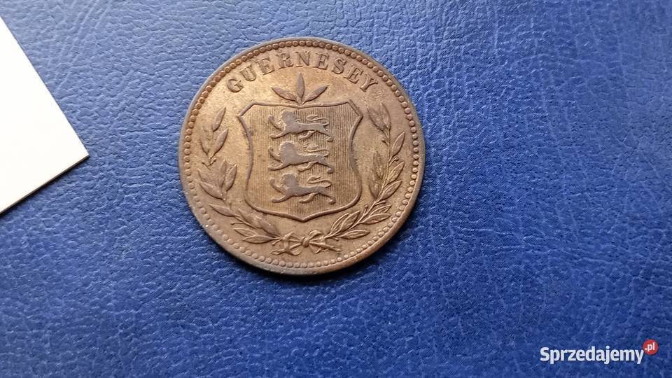 Stare monety 8 doubles 1903 Guernsey Lesko sprzedam
