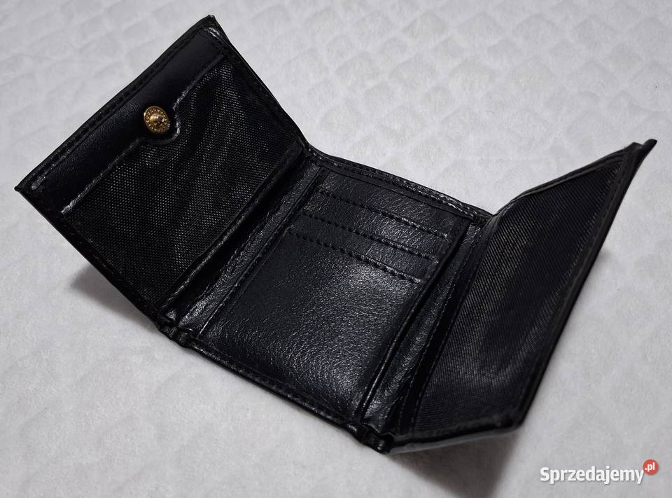 Portfel skórzany męski czarny 8x106 Pozostałe Czeladź