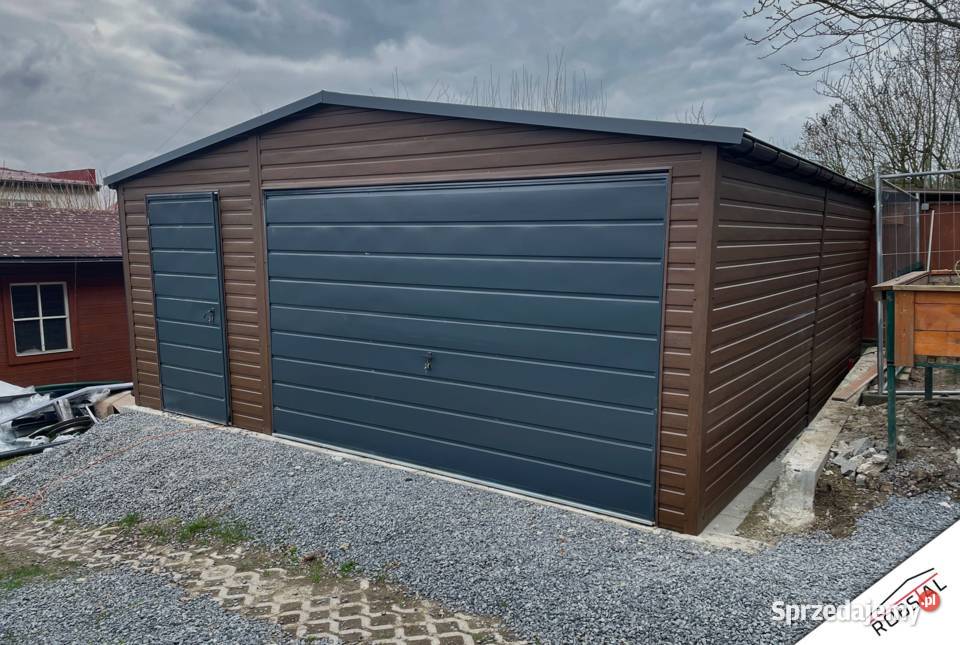Garaż Blaszany 5x6 Drewnopodobny Brama Uchylna świętokrzyskie