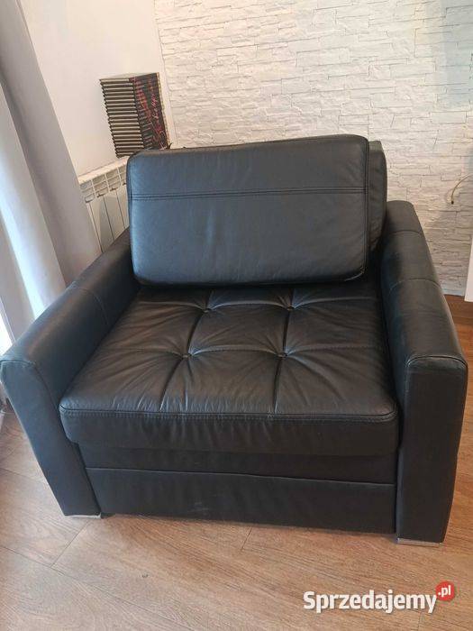 2 Fotele skórzane Verona używane 100cm podkarpackie Jarosław