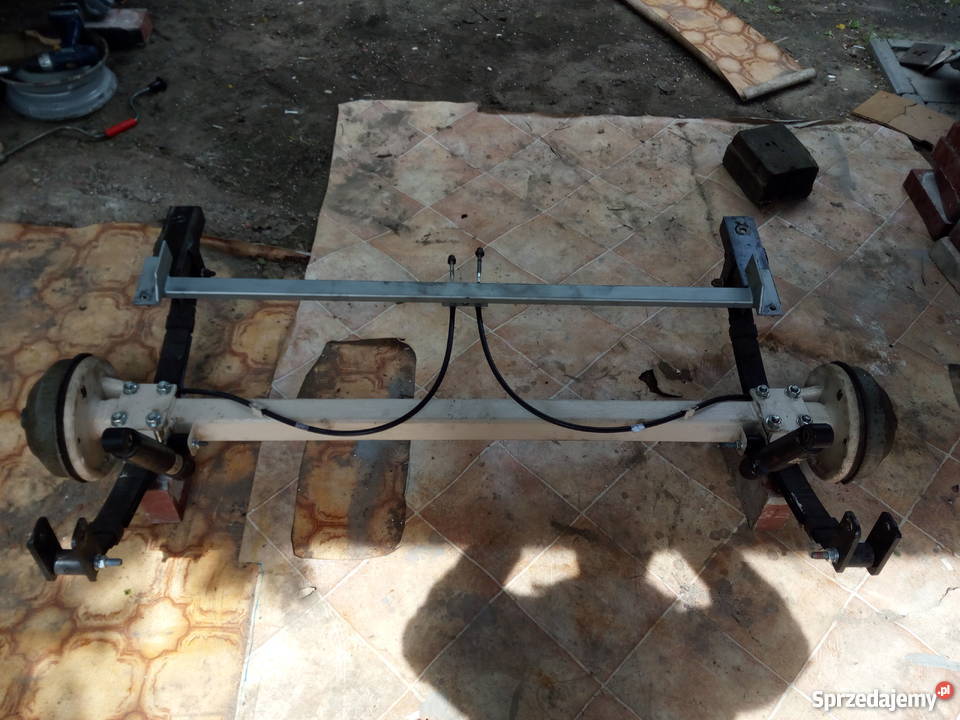 Oś HAMOWANA NA RESORACH ośka resor przyczepka towarowe kujawsko-pomorskie Aleksandrów Kujawski