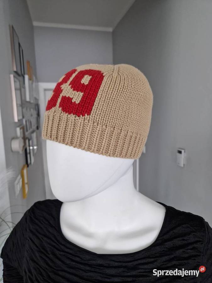 Czapka w kolorze beżowym unisex Uniseks