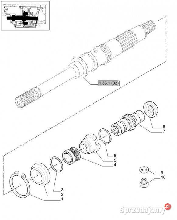 Holland T6010 Tuleja 53t 47126720 Jastrzębniki