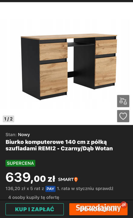 Sprzedam biurko nowe podkarpackie Cewków