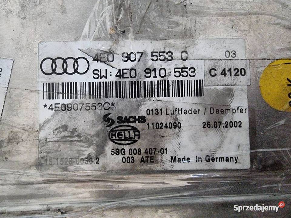 MODUŁ AUDI A8 D3 4E0907553C Pozostałe Lipno