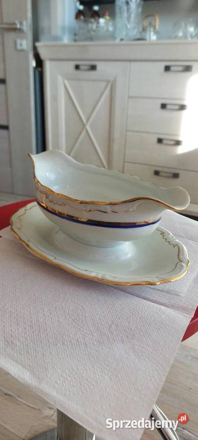 Waza I sosjerka porcelana Wawel Wałbrzych