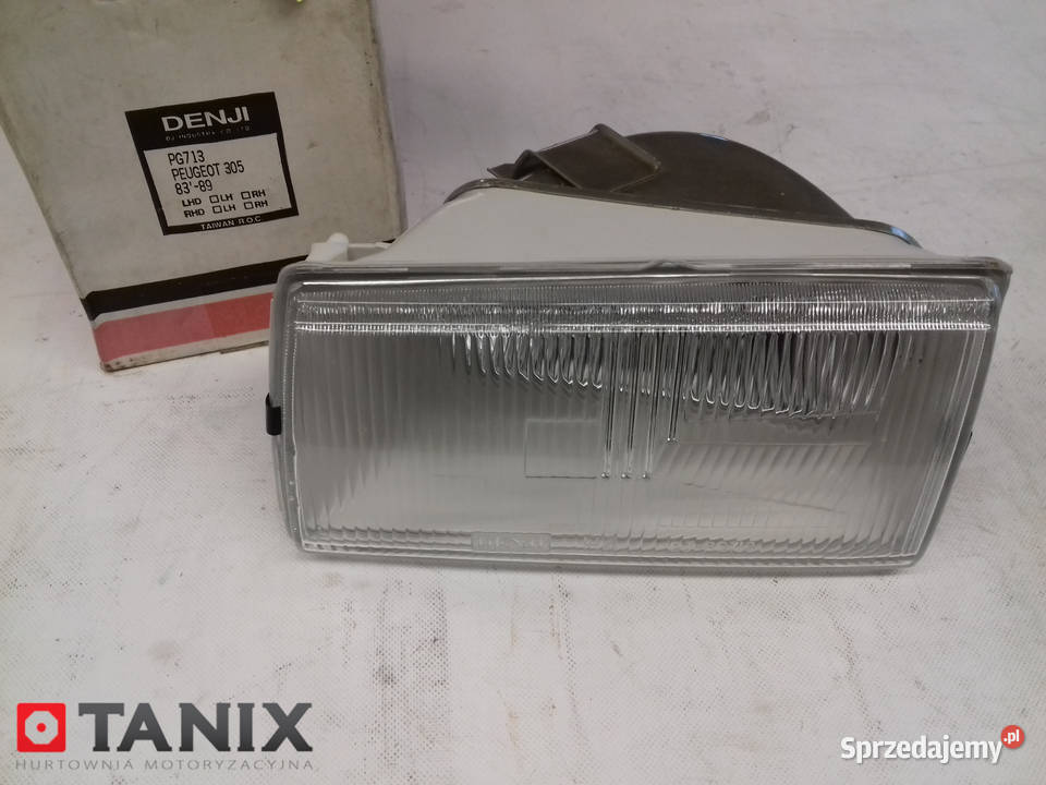 REFLEKTOR LAMPA PRZEDNIA LEWA PEUGEOT 305 7790 lampy przednie Słupsk