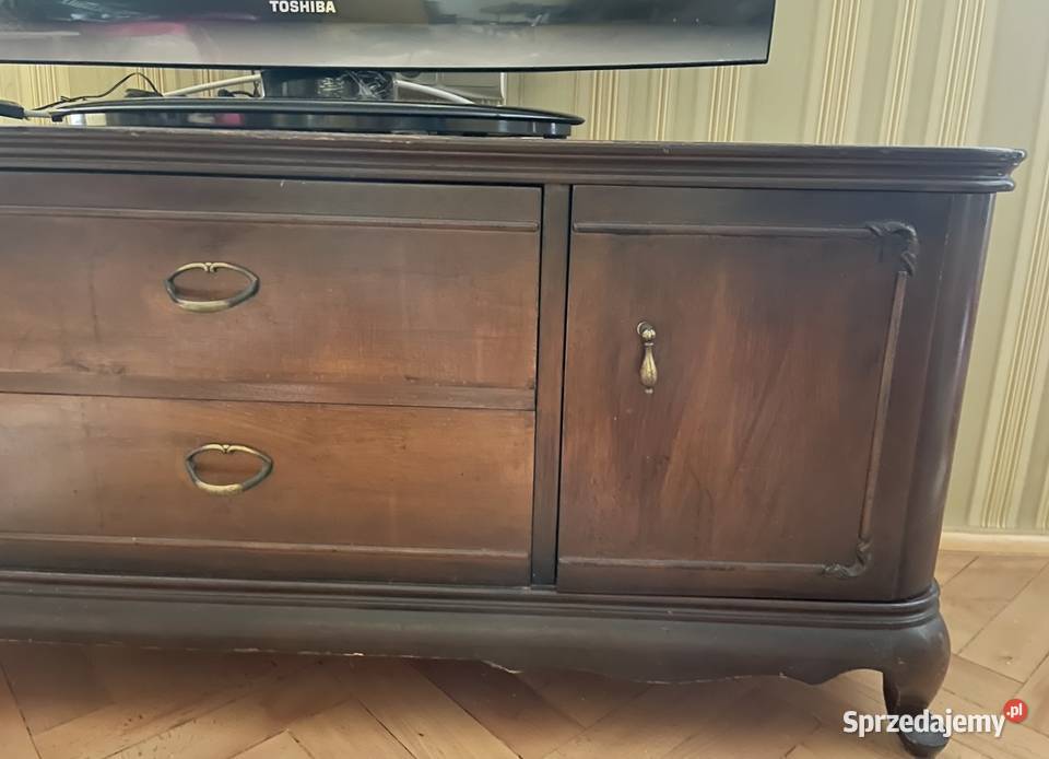 Antyczna komoda z ciemnego drewna styl i sprzedam