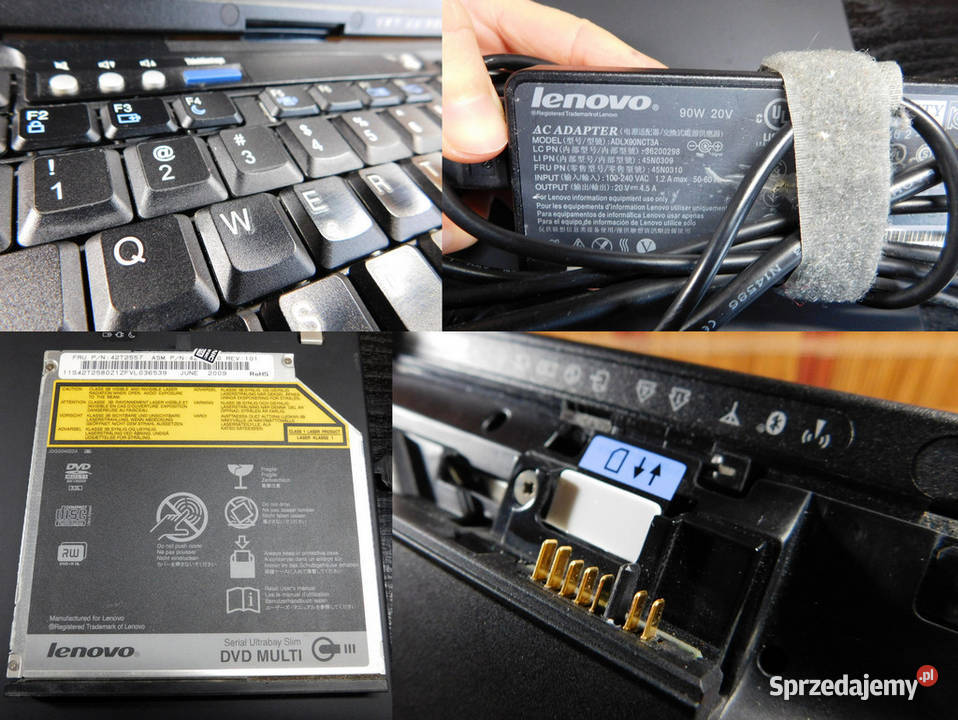 Lenovo T400 C2D 24 4GB BT 14cal DVD zasil bez matowa IBM/Lenovo Kraków