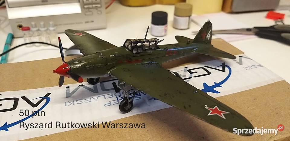 sklejone i pomalowane modele samolotów skala 172 Warszawa