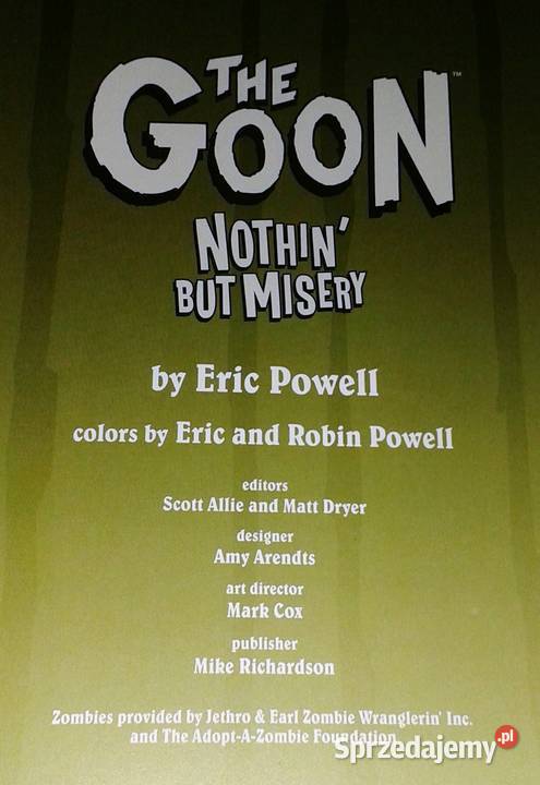 The Goon Nothin But Misery First edition Eric Chełm sprzedam