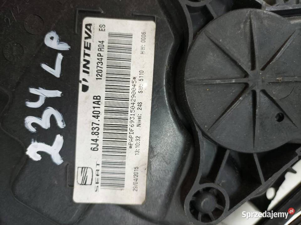 MECHANIZM SZYBY LEWY PRZÓD 6J4837401AB