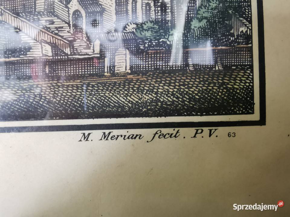 Mapa Matthus Merian Anno 1933 Moguncja