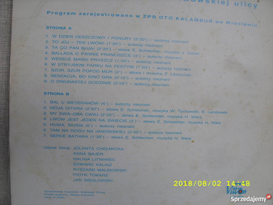 LP folk A KTO Z NAMI TRZYMA SZTAMY Muzyka Wołów