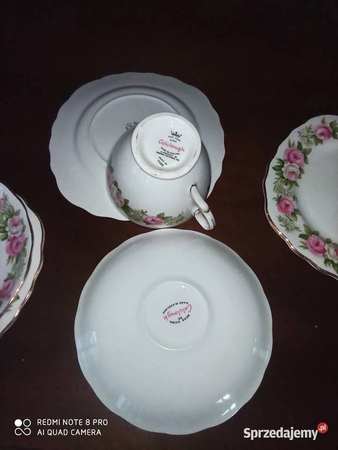 Filiżanka z talerzykiem deserowymColclough Made Gdańsk