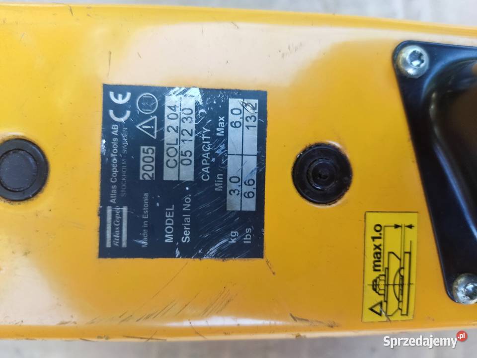 Balanser atlas copco nowy wielkopolskie Kotlin
