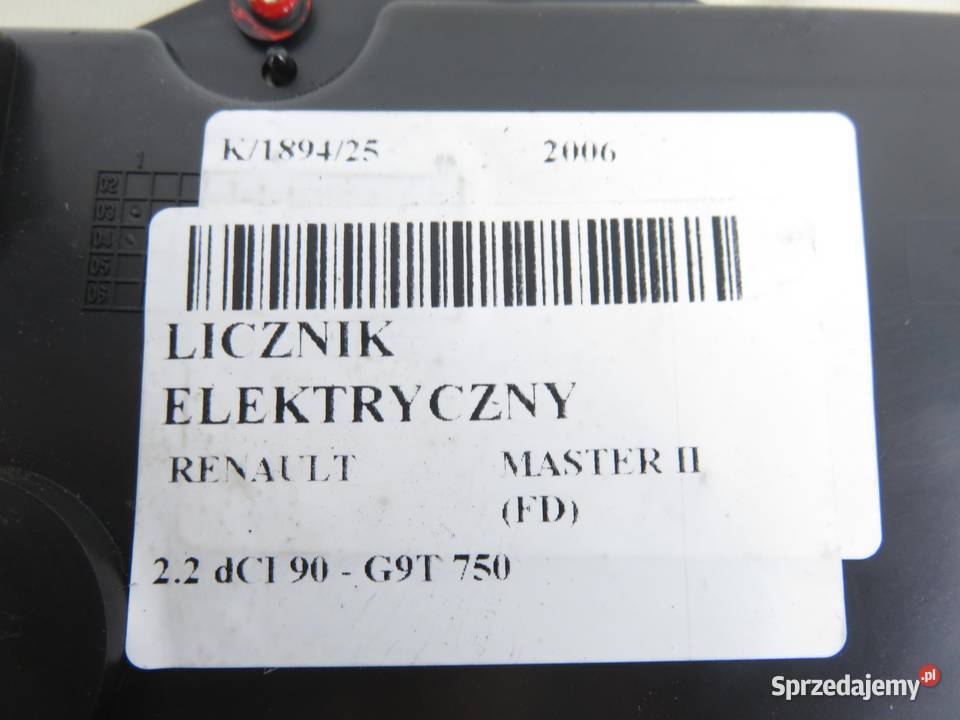 LICZNIK RENAULT MASTER II FD 22 dCI 90 G9T 750 sprzedam