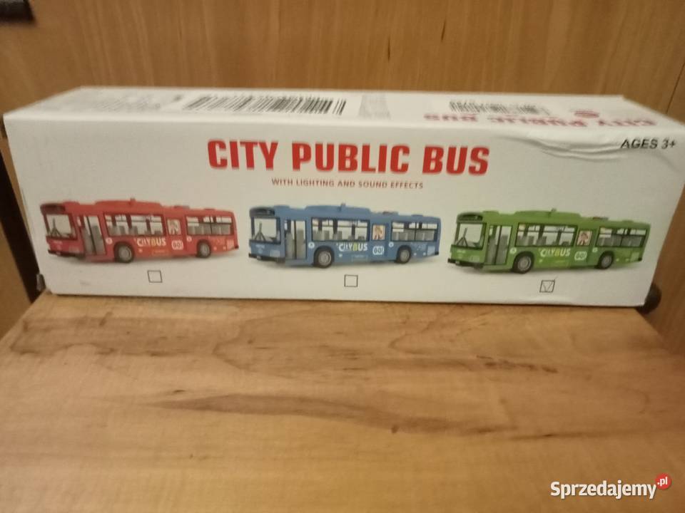 zabawka model autobusu miejskiego Samochody i pojazdy wielkopolskie Nowy Tomyśl sprzedam
