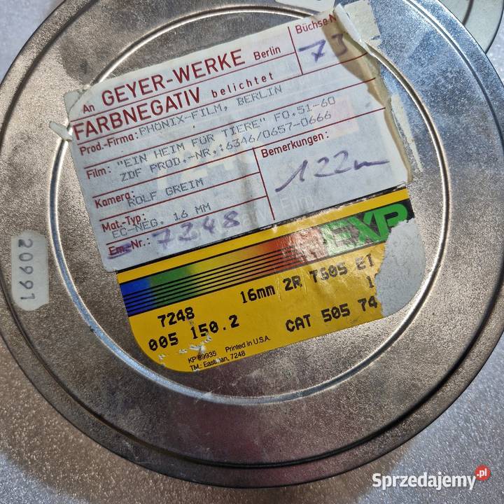 Puszka 16mm GEYERWERKE Berlin ZDF David Slama Polanów