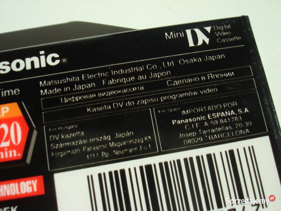 Panasonic kaseta MiniDv 120 DVC Linear Plus Nowa wielkopolskie