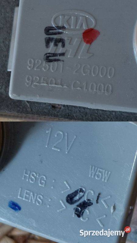 KIA HYUNDAI LAMPKA OŚWIETLENIA TABLICY Pleszew sprzedam