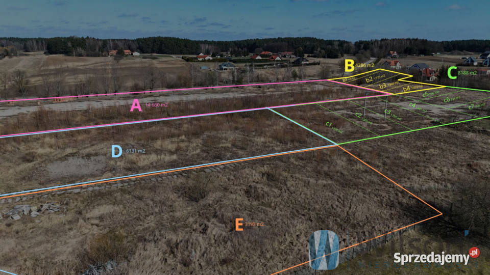 Sprzedam grunt 14660m2 Rukławki