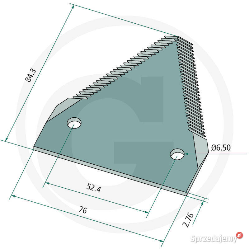 Nożyk kosy 843x76x3 84429103 kombajn Holland mazowieckie