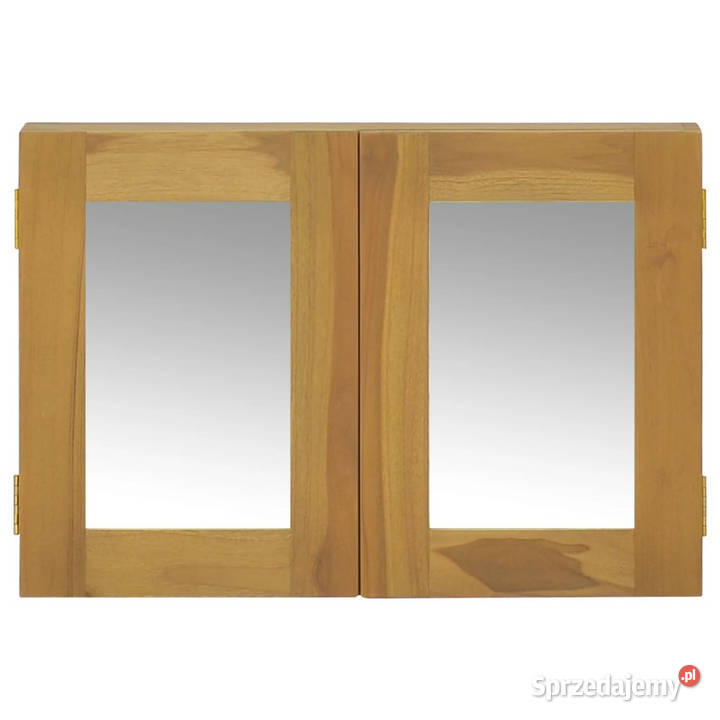 Szafka z lustrem 60x10x40 lite drewno tekowe Dom i Ogród Warszawa