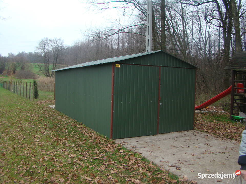 Garaż Blaszany Schowek ogrodowy Magazyn Domowy Sprzedaż Nieszawa sprzedam